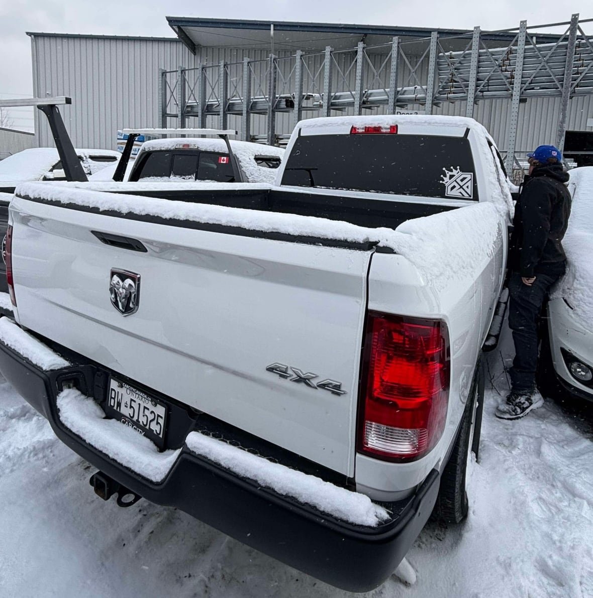 David Miller with truck in lot