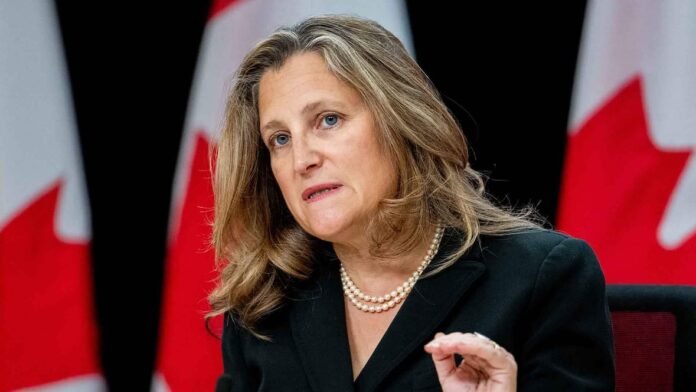 Freeland launches Liberal leadership bid